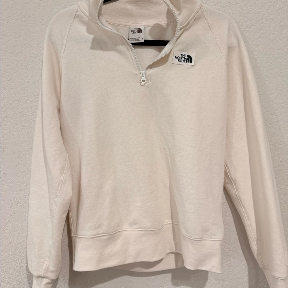 The North Face Off-White Half-Zip Pullover